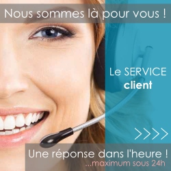 Le service client : une réponse dans l'heure ou maximum sous 24h !